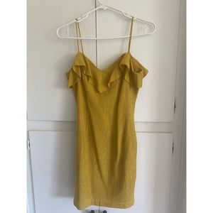 Saints + Secrets - Mustard Mini Dress, Size small